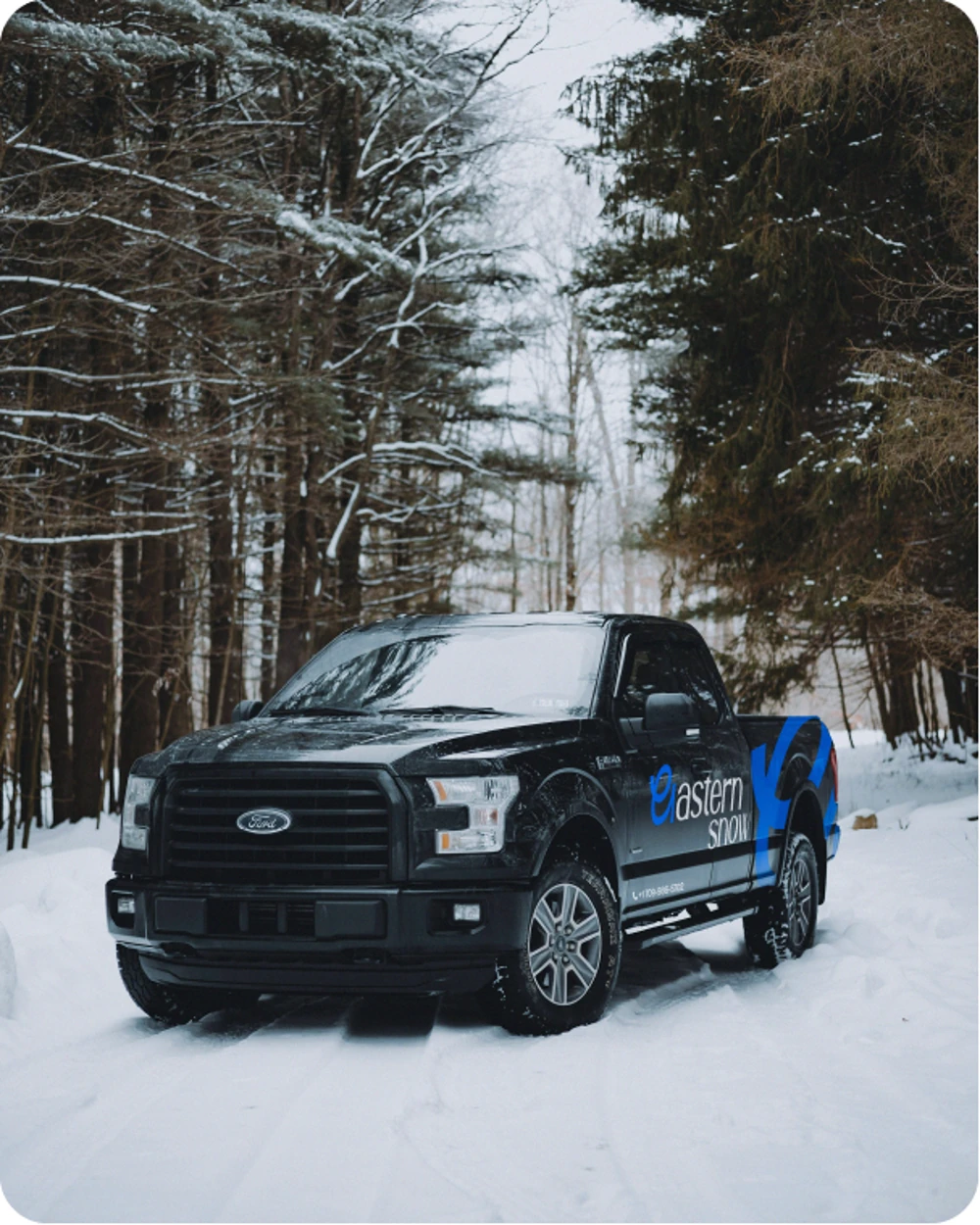 Eastern Snow branded truck